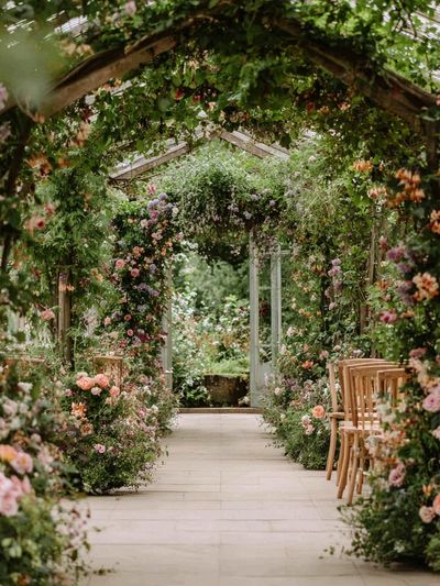 Flower Garden Arbor Photography Poster. poster print