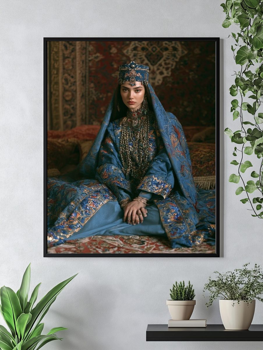 Regal Blue Portrait Photography Poster. — room view 4