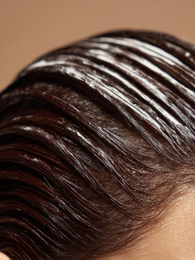 Glossy Hair Texture Photography Poster. poster — photography art