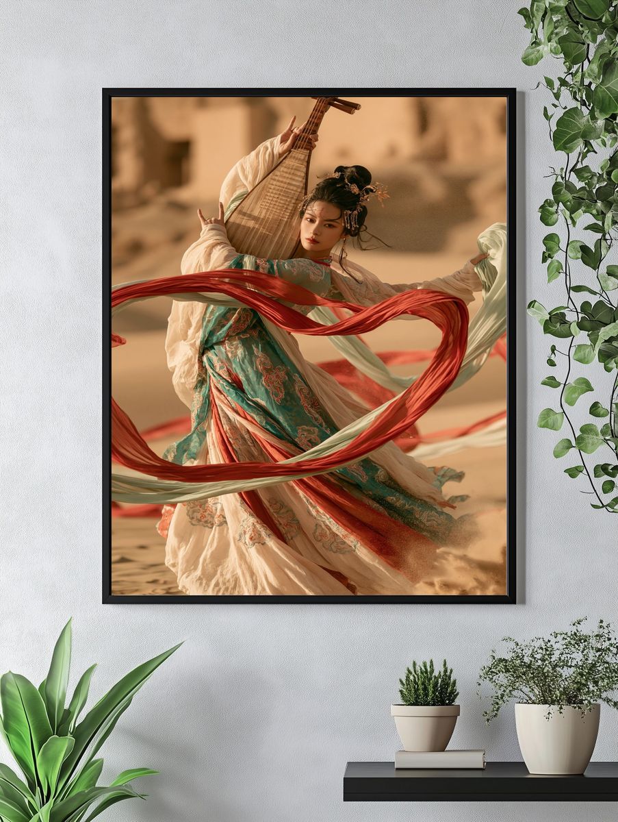 Cultural Dance Portrait Print. — room view 4