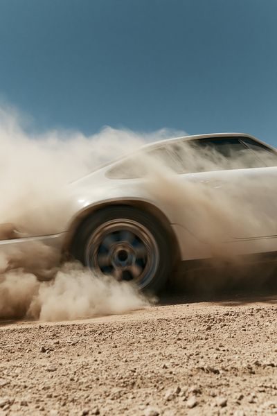 Desert Drift Car Photography Poster. poster