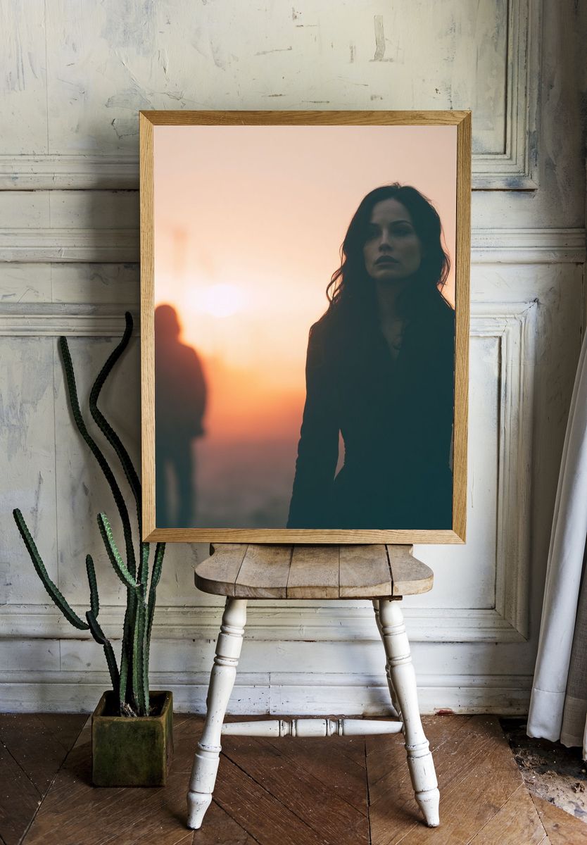Moody Sunset Portrait Poster. — room view 1