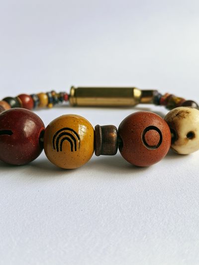 Boho Beaded Bracelet Photography Poster. poster