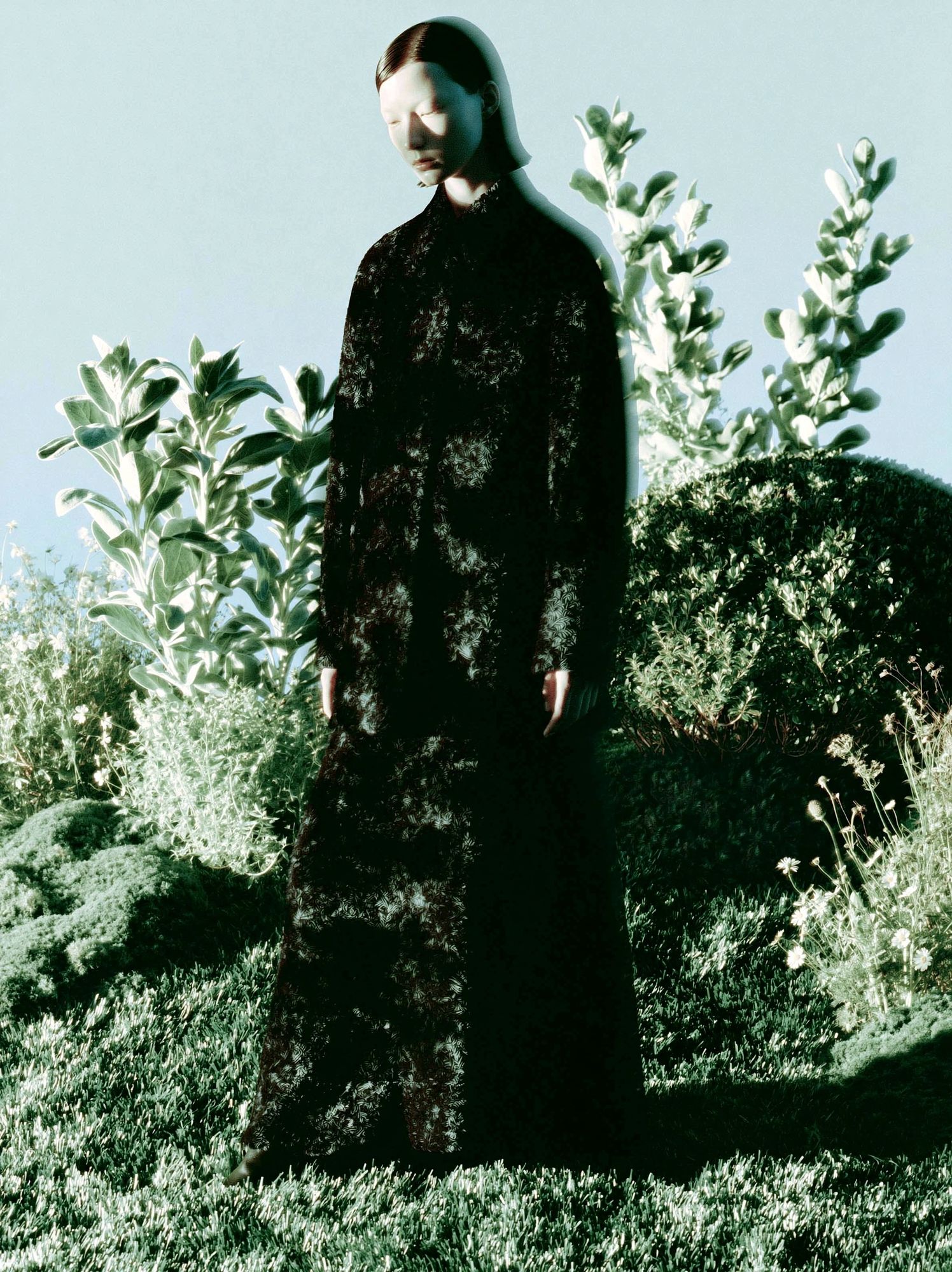 Surreal Garden Figure Photography Poster. poster detail