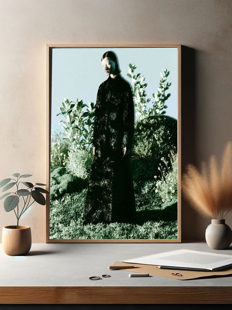 Surreal Garden Figure Photography Poster. — room view 2