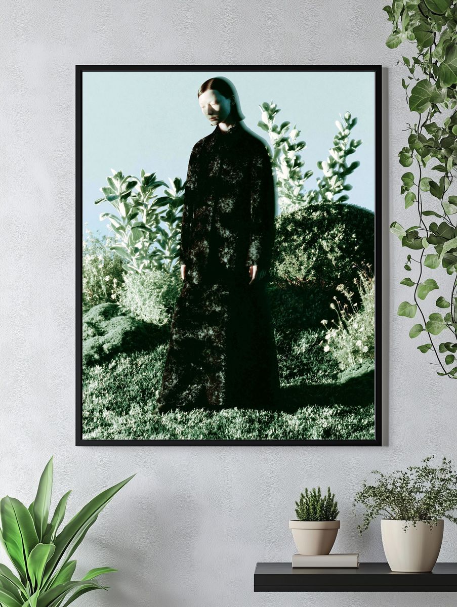 Surreal Garden Figure Photography Poster. — room view 4