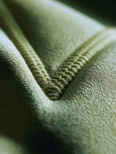 Olive Fabric Macro Photography Poster. poster print