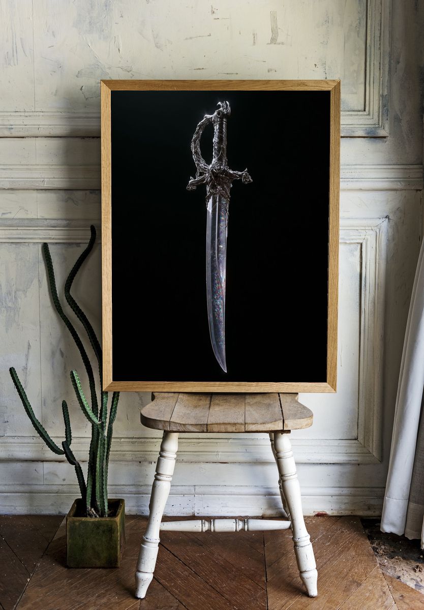 Crystal Dagger Photography Poster. room preview
