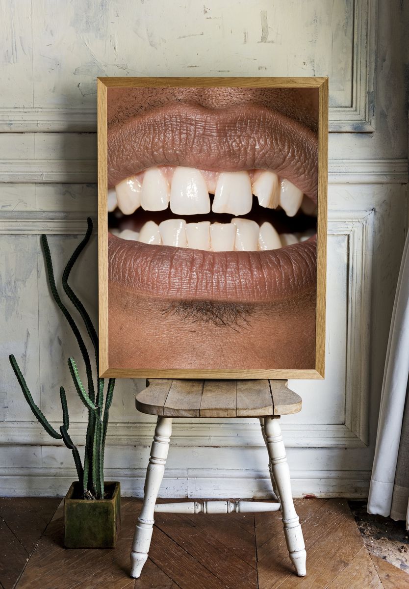 Close-Up Smile Photography Poster. room preview
