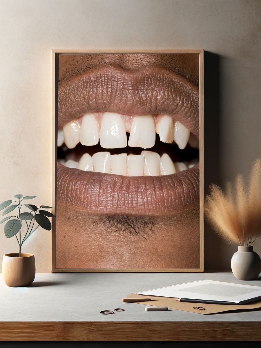 Close-Up Smile Photography Poster. — room view 2