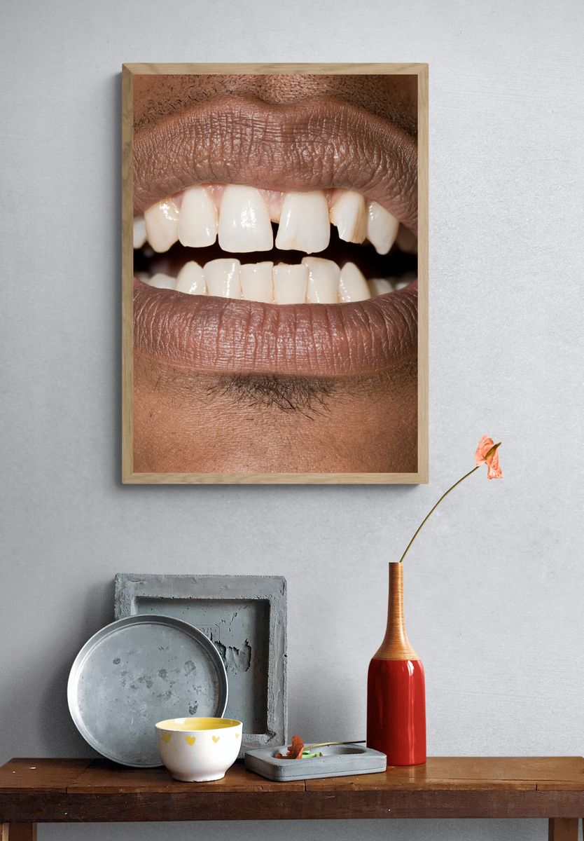 Close-Up Smile Photography Poster. — room view 3