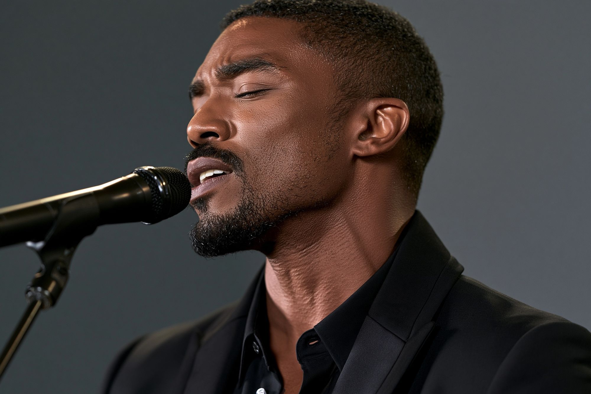 Soulful Singer Portrait Photography Poster. poster — photography art