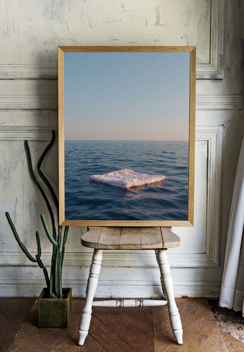 Floating Mattress Sea Print. — room view 1