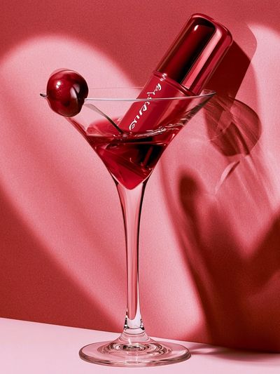 Red Cocktail Lipstick Poster. poster