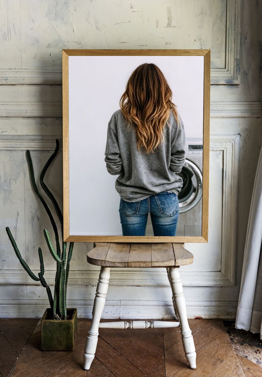 Laundry Room Portrait Photography Poster. room preview