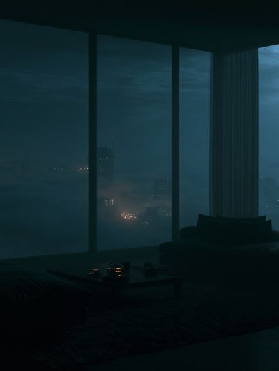 Moody City View Photography Poster. poster