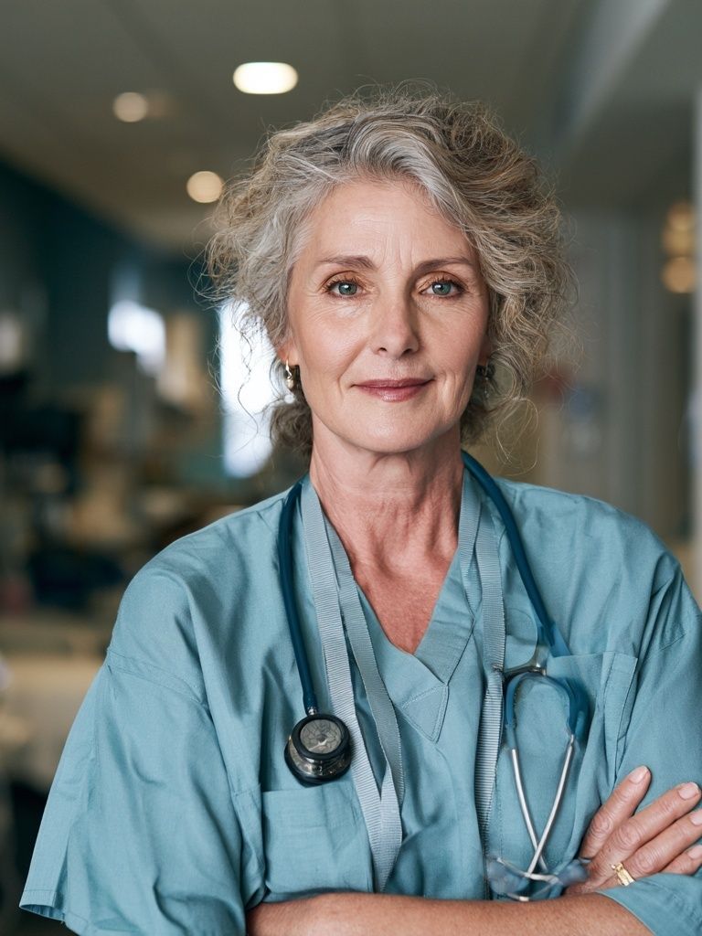 Confident Nurse Portrait Poster. poster — photography art