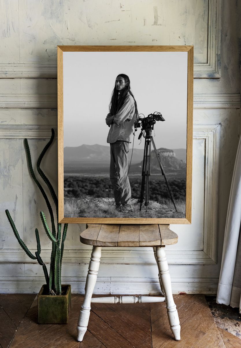 Desert Filmmaker Portrait Print. — room view 1