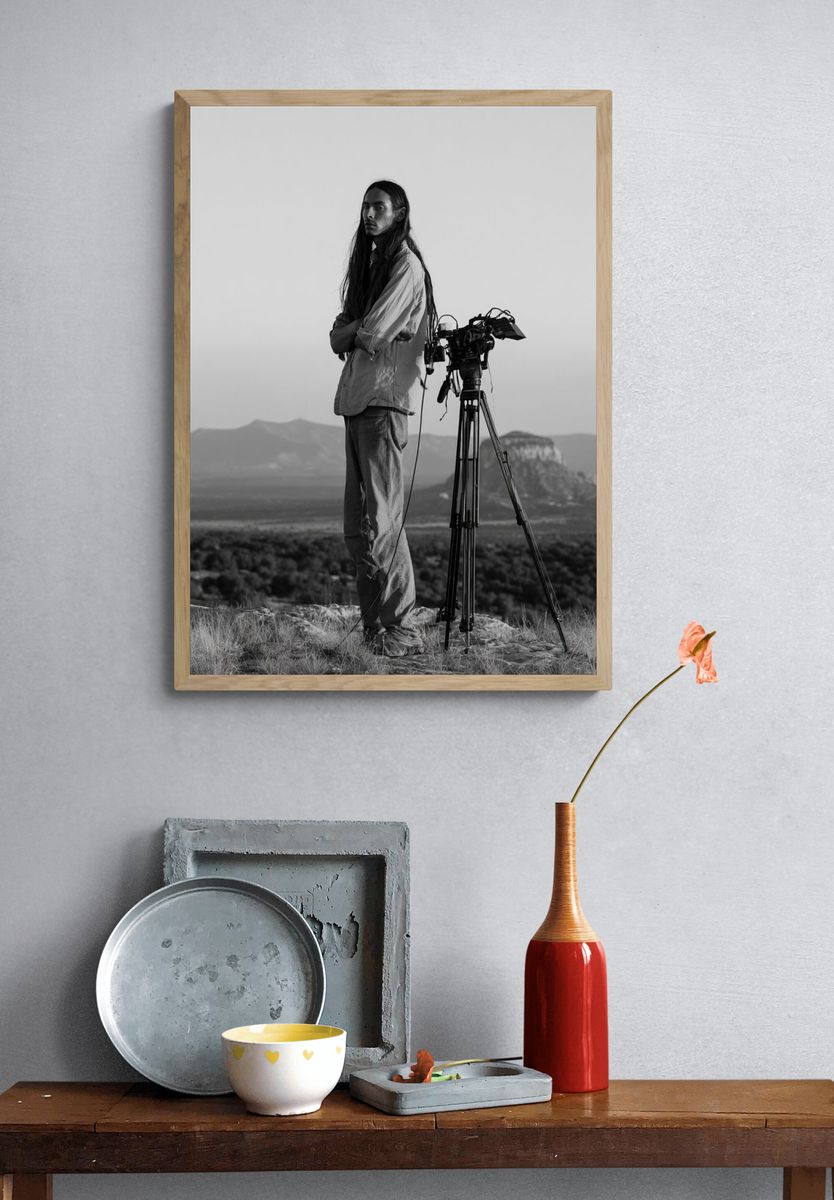 Desert Filmmaker Portrait Print. — room view 3