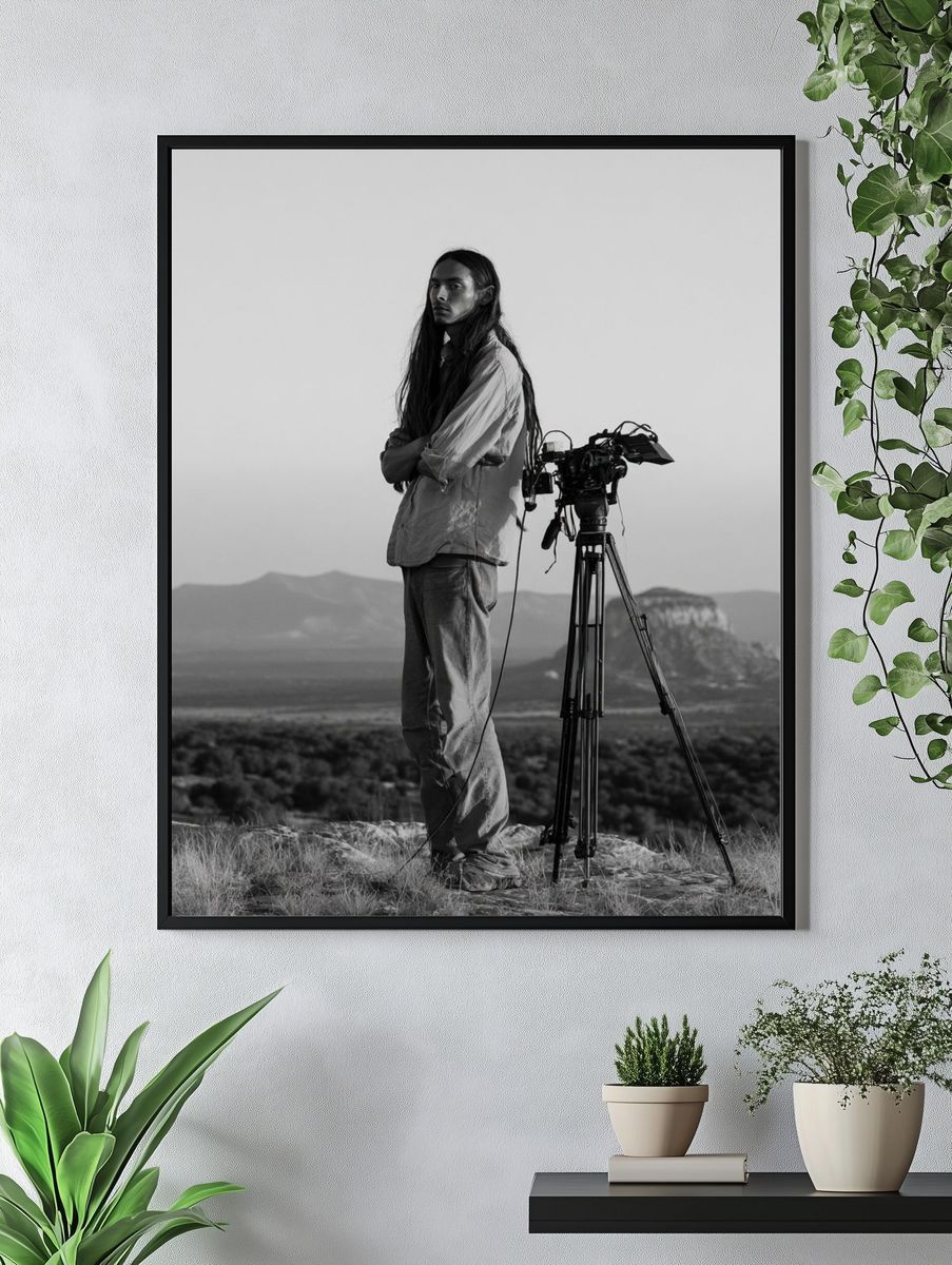 Desert Filmmaker Portrait Print. — room view 4