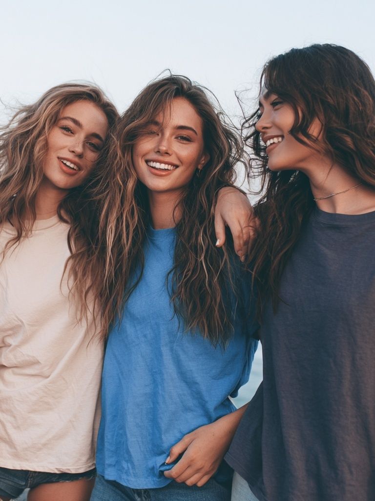 Friends by the Sea Photography Print. poster detail