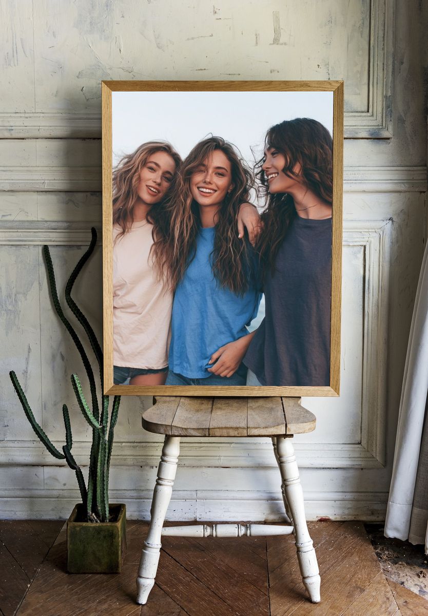 Friends by the Sea Photography Print. — room view 1