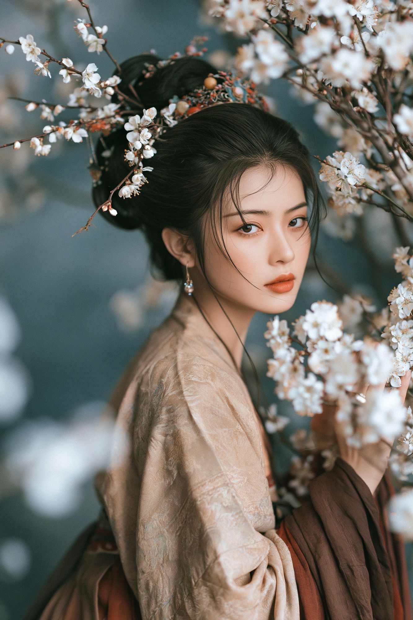 Cherry Blossom Portrait Photography Poster. poster detail