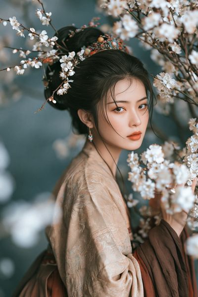 Cherry Blossom Portrait Photography Poster.