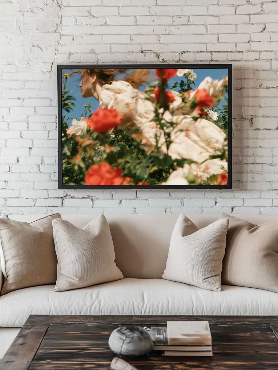 Blooming Garden Portrait Poster. — room view 1