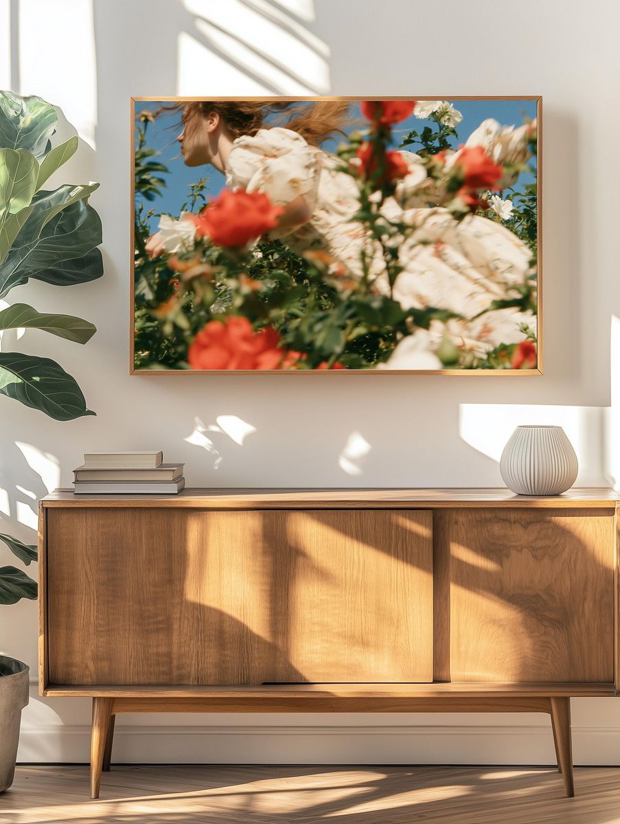 Blooming Garden Portrait Poster. — room view 3