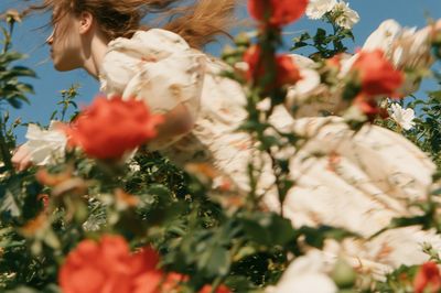 Blooming Garden Portrait Poster. poster