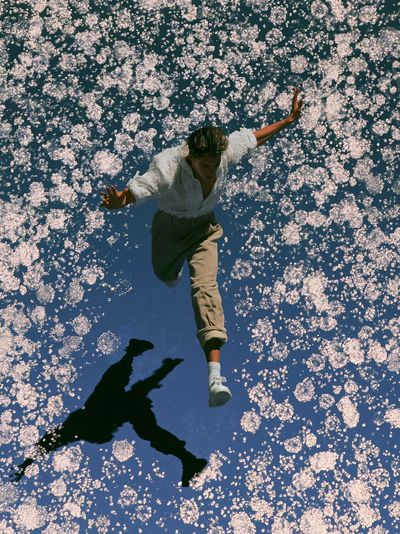 Floating Figure Photography Poster.