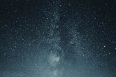 Beautiful milky way night sky. poster print