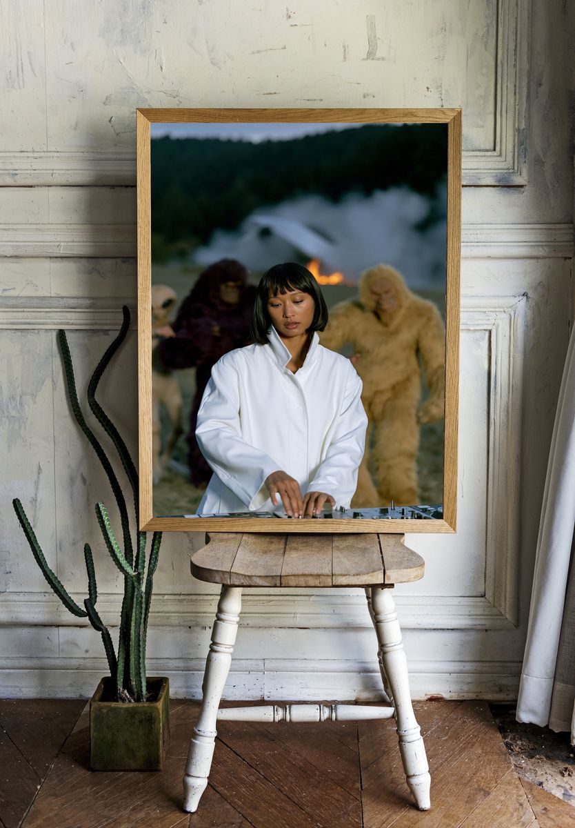 DJ Performance Portrait Poster. — room view 1