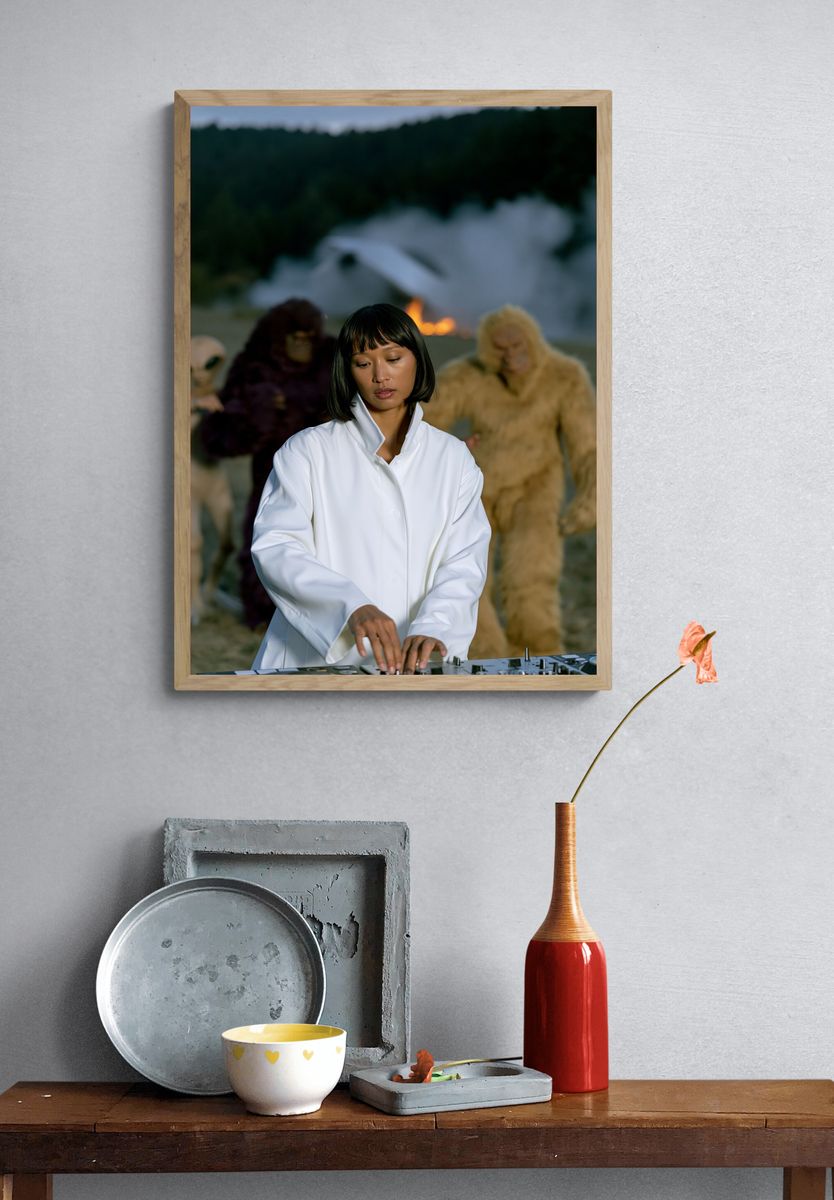 DJ Performance Portrait Poster. — room view 3