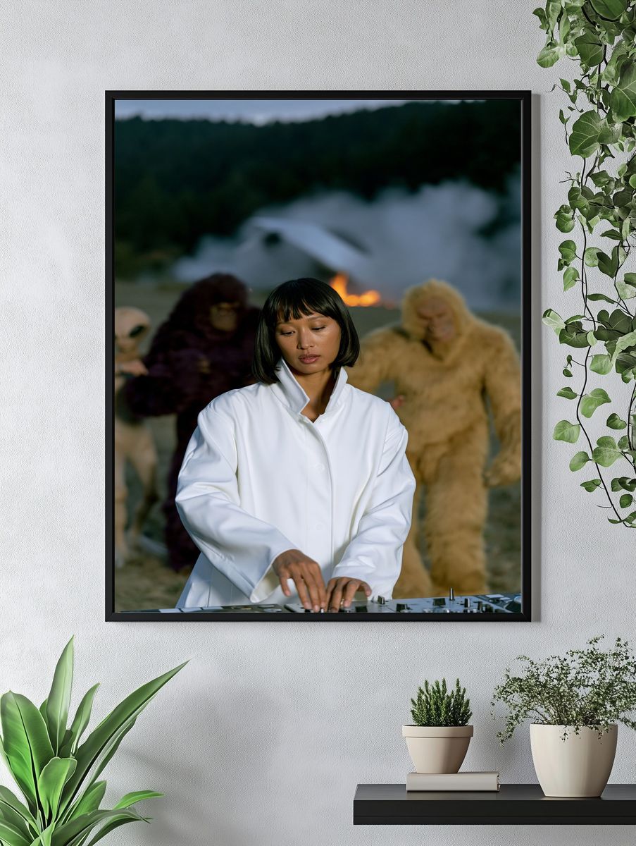 DJ Performance Portrait Poster. — room view 4