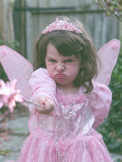 Pink Fairy Child Portrait Print. poster print