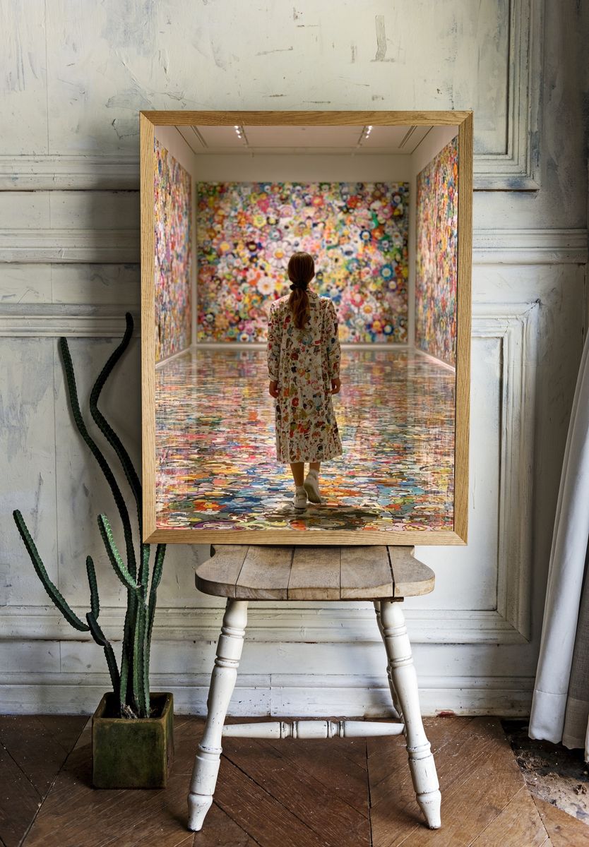 Immersive Floral Gallery Photography Poster. room preview