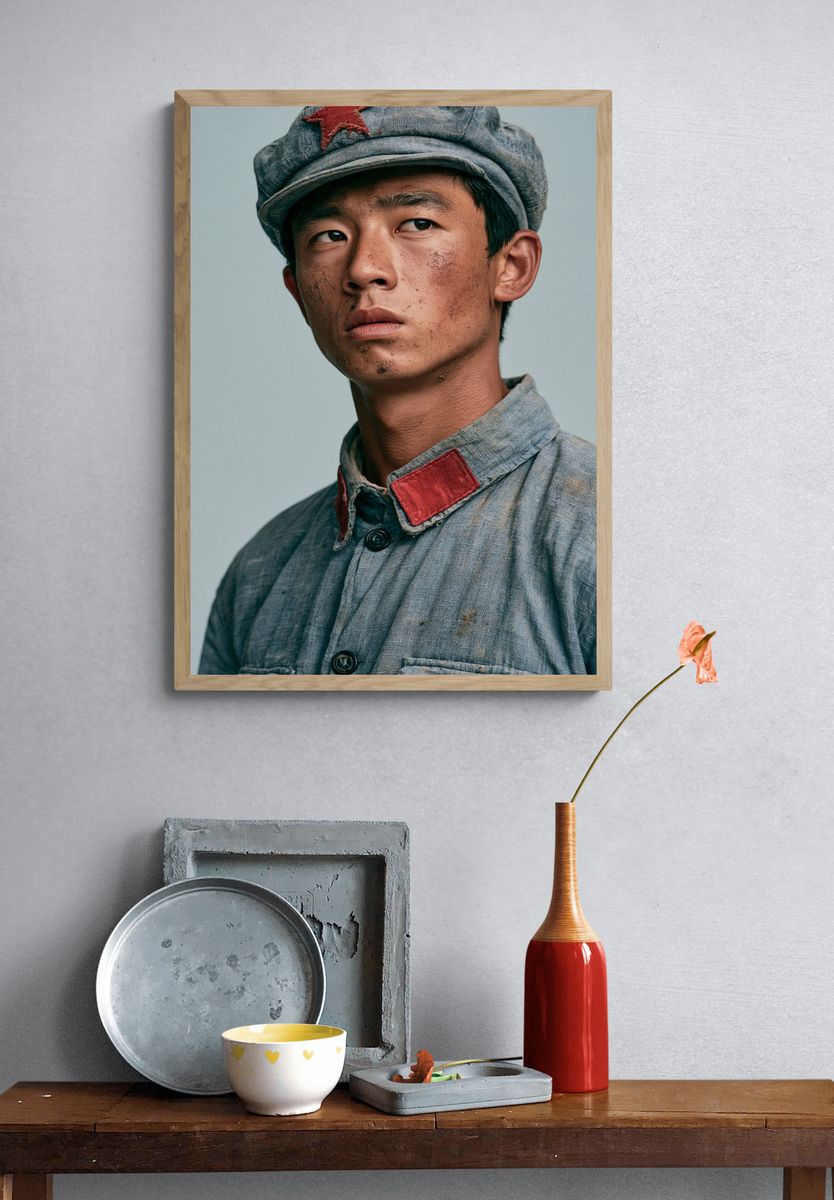 Young Soldier Portrait Photography Print. — room view 3