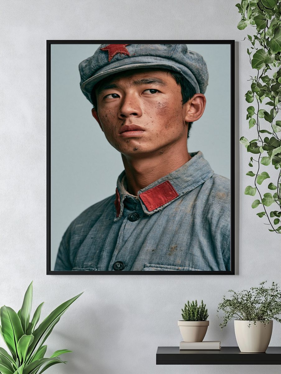 Young Soldier Portrait Photography Print. — room view 4