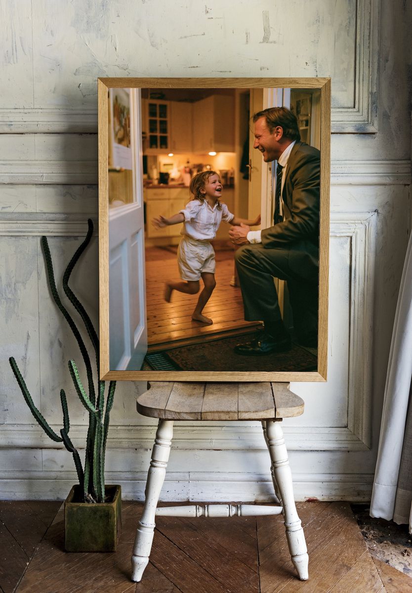Joyful Family Homecoming Photography Poster. — room view 1