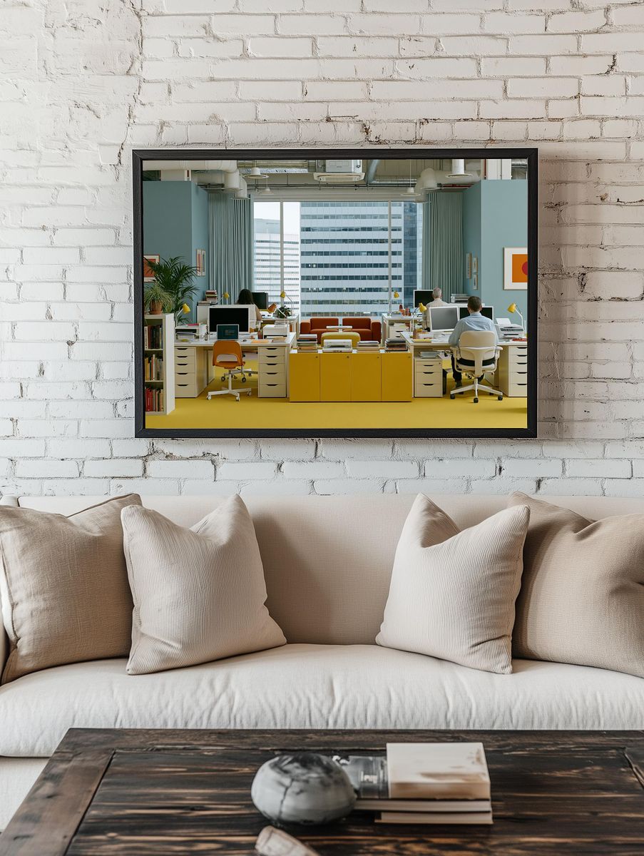 Modern Office Interior Photography Poster. room preview