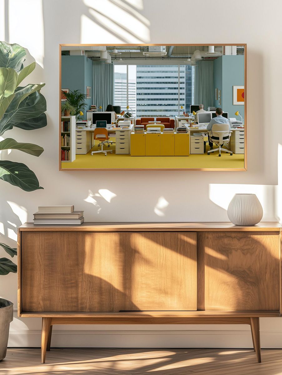 Modern Office Interior Photography Poster. — room view 3