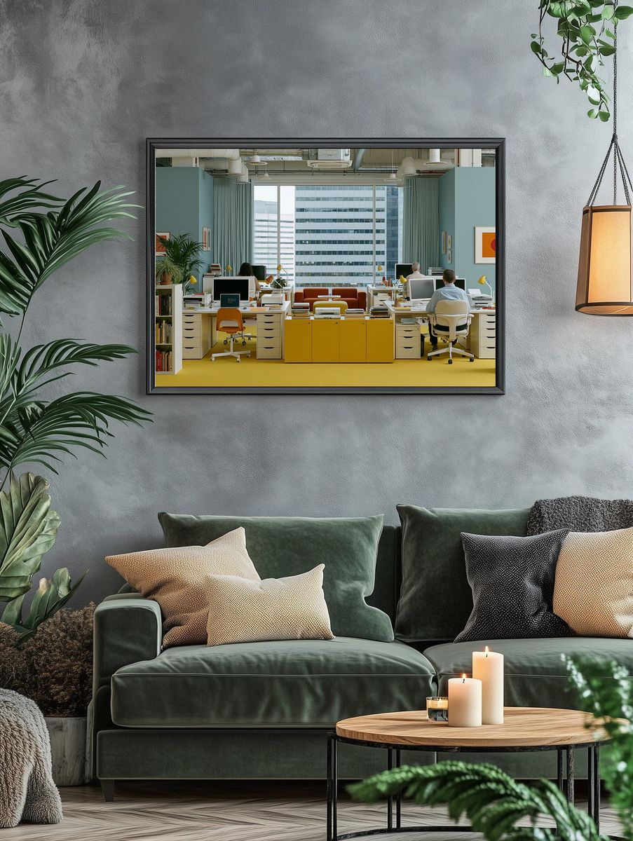 Modern Office Interior Photography Poster. — room view 4