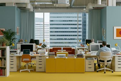 Modern Office Interior Photography Poster. poster