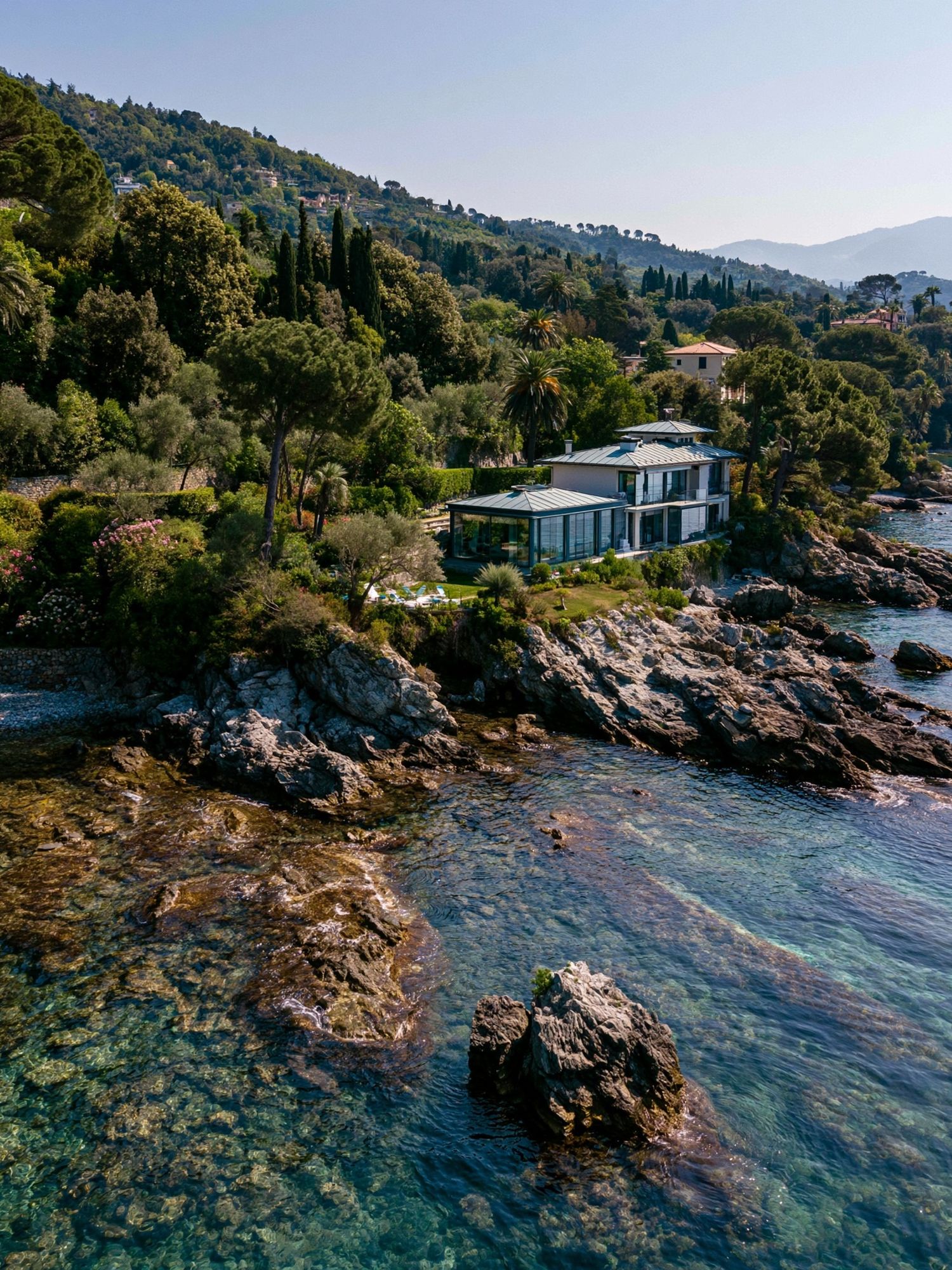 Mediterranean Coastline Photography Poster. poster detail