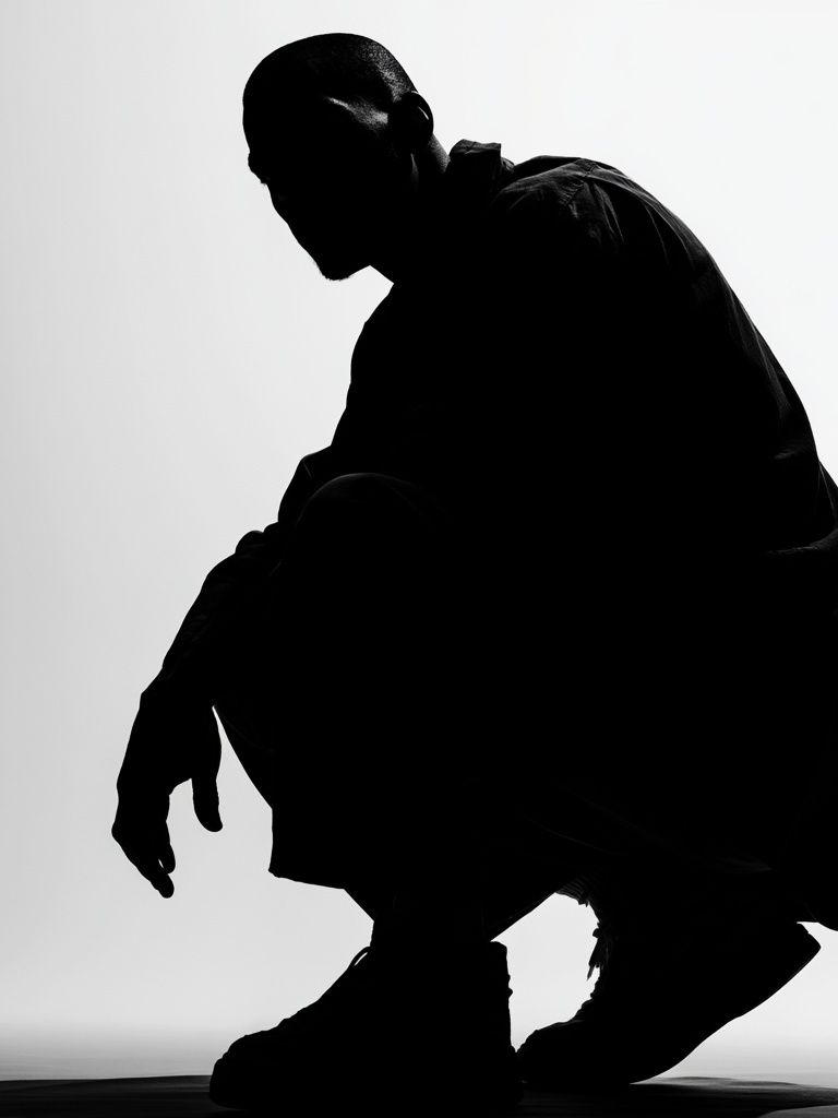 Silhouette Figure Photography Poster. poster detail