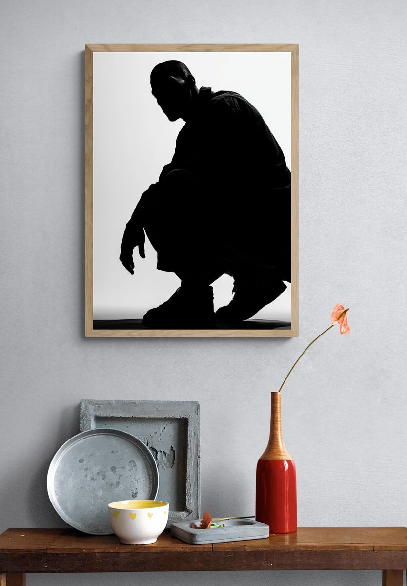 Silhouette Figure Photography Poster. — room view 3