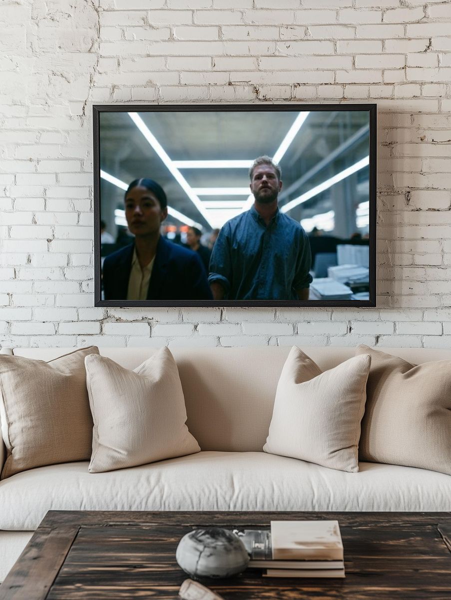 Office Corridor Cinematic Photography Poster. — room view 1