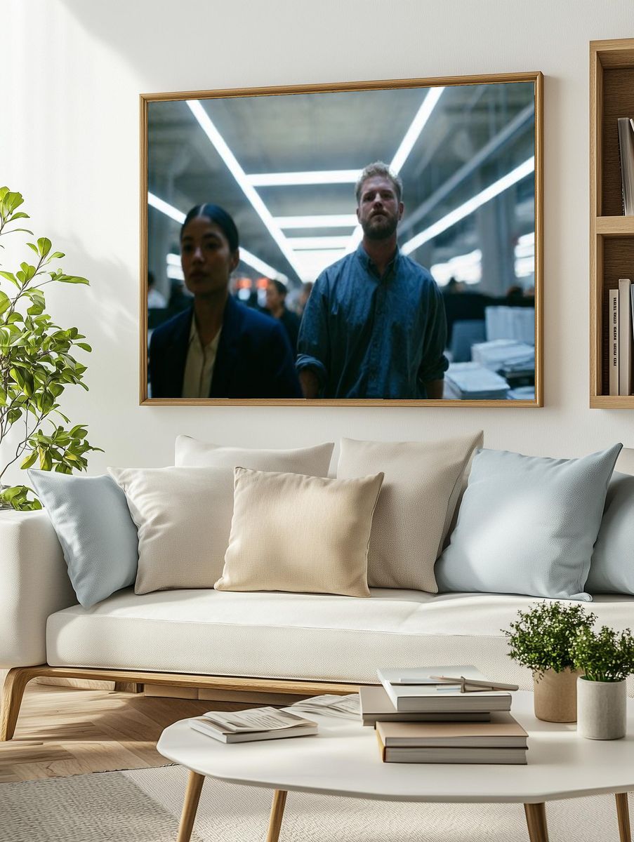 Office Corridor Cinematic Photography Poster. — room view 2